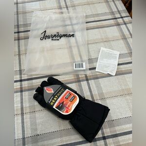 New Heatwave insulated battery gloves heavy duty men’s w/instructions snow/ski